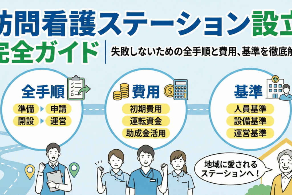 訪問看護ステーション設立 完全ガイド｜失敗しないための全手順と費用、基準を徹底解説