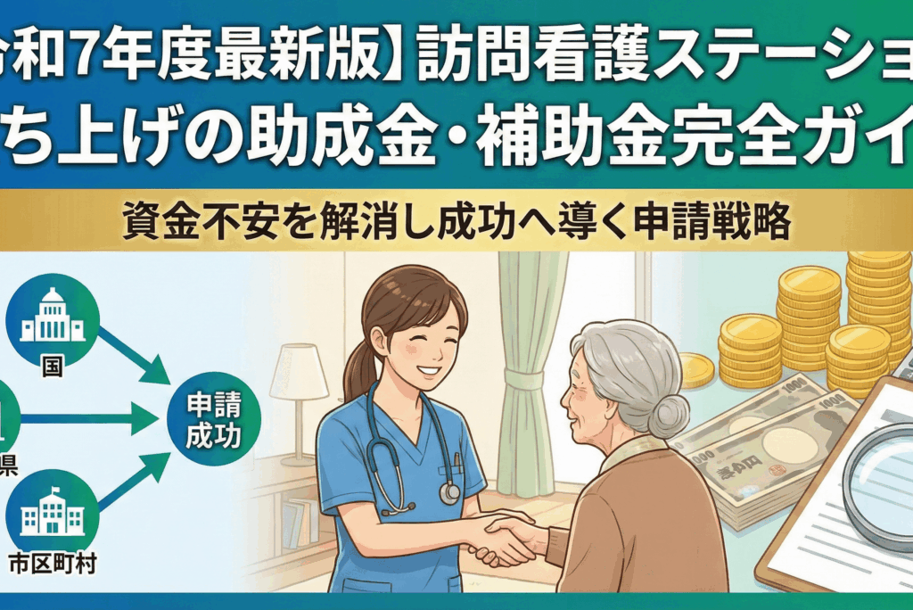 【令和7年度最新版】訪問看護ステーション立ち上げの助成金・補助金完全ガイド｜資金不安を解消し成功へ導く申請戦略
