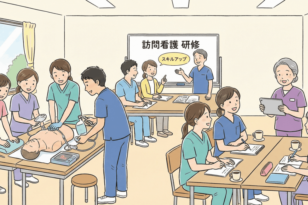 訪問看護の研修はどれを受ければいい？【2026年最新】必須研修からキャリアアップ、費用まで完全ガイド