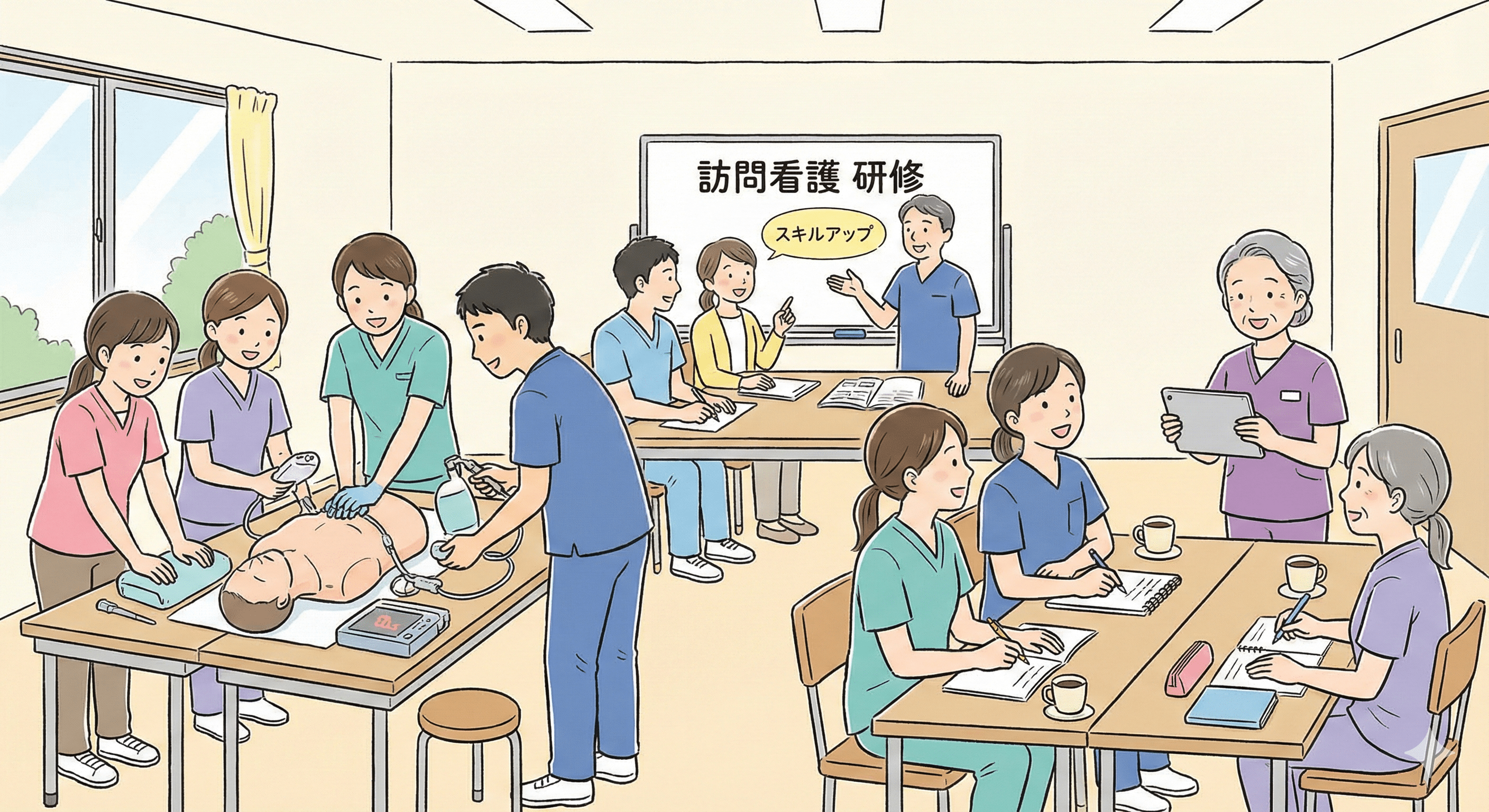 訪問看護の研修はどれを受ければいい？【2026年最新】必須研修からキャリアアップ、費用まで完全ガイド