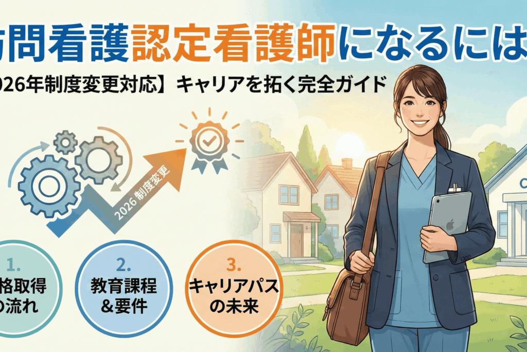 訪問看護認定看護師になるには？2026年制度変更を乗り越え、キャリアを拓く完全ガイド