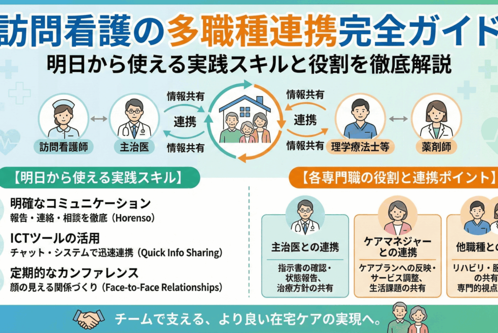 訪問看護の多職種連携完全ガイド｜明日から使える実践スキルと役割を徹底解説