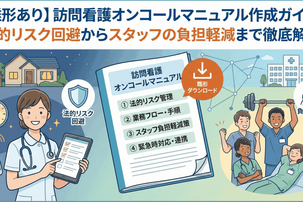 【雛形あり】訪問看護オンコールマニュアル作成ガイド｜法的リスク回避からスタッフの負担軽減まで徹底解説