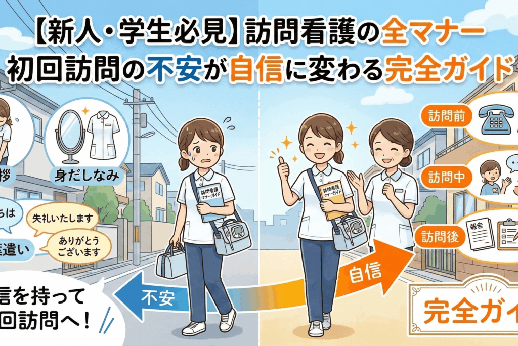 【新人・学生必見】訪問看護の全マナー｜初回訪問の不安が自信に変わる完全ガイド