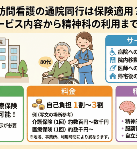 訪問看護の外出支援は頼める？保険適用から費用、精神科の事例まで徹底解説