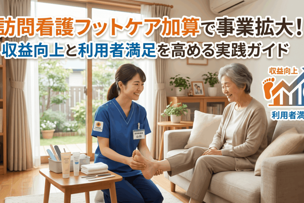 訪問看護フットケア加算で事業拡大！収益向上と利用者満足を高める実践ガイド