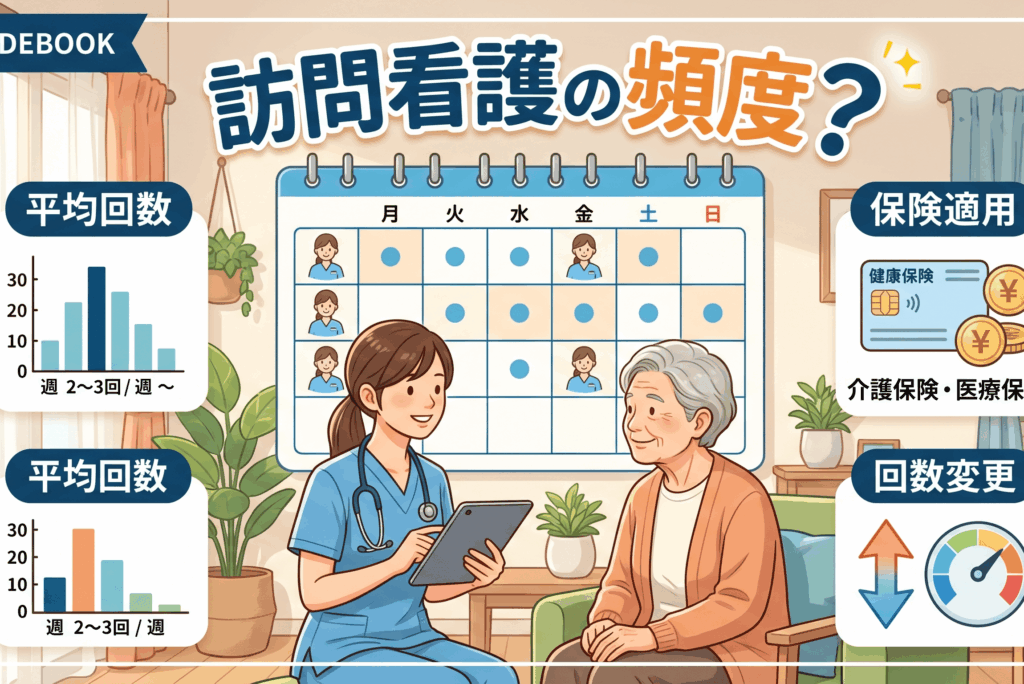 【完全ガイド】訪問看護の頻度とは？平均回数から保険適用、回数変更まで徹底解説