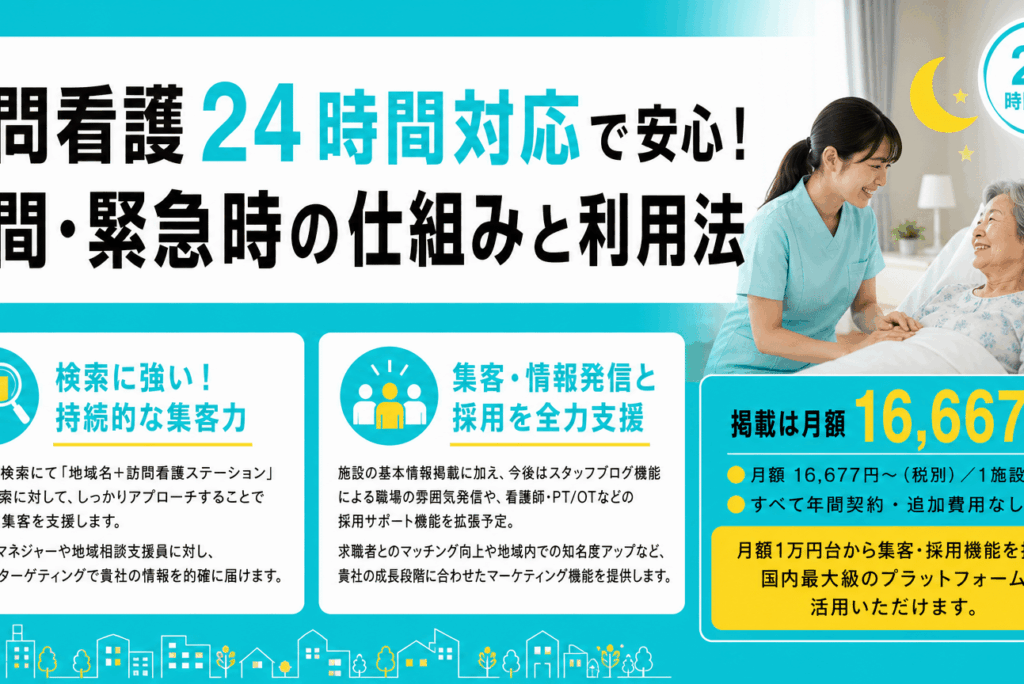 訪問看護ステーションを24 時間対応したい経営者必見！完全ガイド2026
