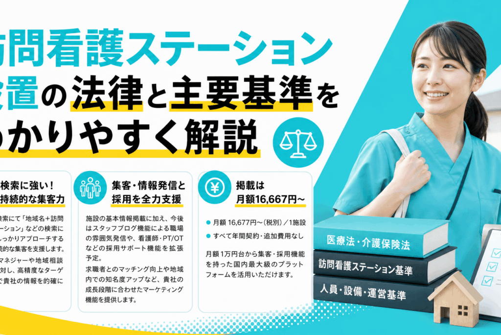 複雑な訪問看護ステーション設置の法律を解読！指定基準と開設手順を徹底解説