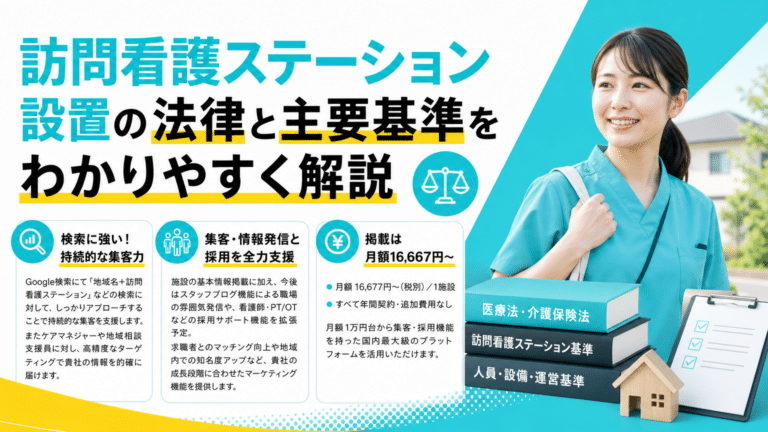 複雑な訪問看護ステーション設置の法律を解読！指定基準と開設手順を徹底解説