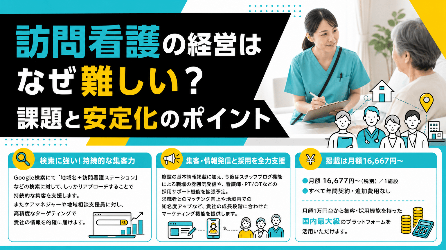 訪問看護の経営はなぜ「難しい」のか？成功への道筋と課題解決の秘訣を徹底解説