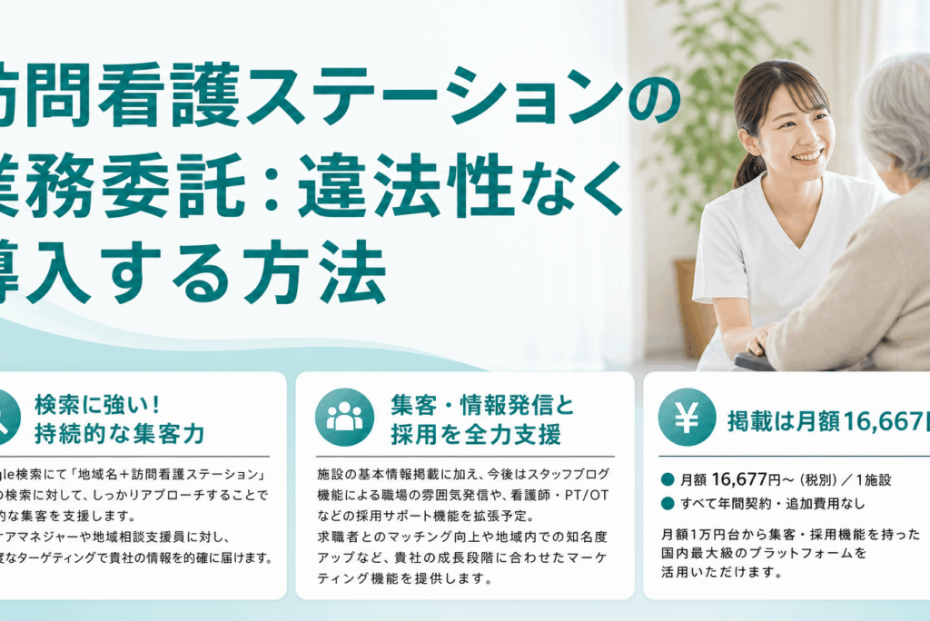 訪問看護 業務委託を合法導入！3つの注意点と契約例